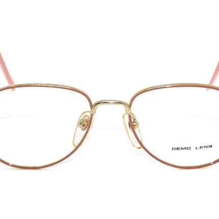 Zimco Women's Eyeglasses Stacey Gold & Rose Pink B-Shape Metal Frame 49[]16 125