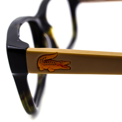 Lacoste Eyeglasses L3606 214 Tortoise & Brown Rectangular Frame 49[]16 130