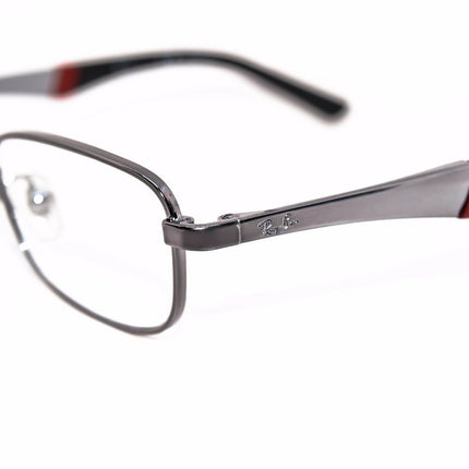 Ray-Ban Kids' Eyeglasses RB 1026 4008 Silver/Red/Black Rectangular Metal Frame 47[]16 125