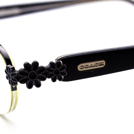 Coach Women's Eyeglasses Lorena 1007 Dark Gunmetal Half Rim Frame 50[]17 130