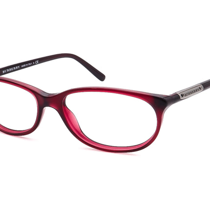 Burberry Women's Eyeglasses B2097 Burgundy Oval Frame Italy 52[]15 135