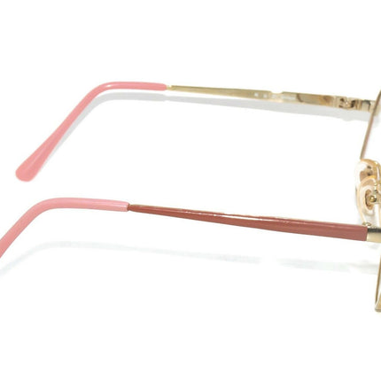 Zimco Women's Eyeglasses Stacey Gold & Rose Pink B-Shape Metal Frame 49[]16 125