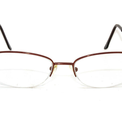 Charmant Eyeglasses Line Art Augusta Buchman burgundy Burgundy Half Rim Frame Japan 52[]17 140