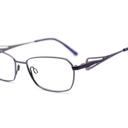 Charmant Women's Eyeglasses CH2078 PU Pure Titanium Purple Rectangular Frame 52[]16 135