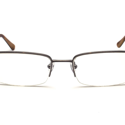 Bvlgari Women's Eyeglasses 1005 103 Brown/Silver Half Rim Frame Italy 54[]19 140