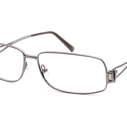 Versace Women's Sunglasses MOD. N81-H 89M/482 Gunmetal Rectangular Metal Italy 57 mm