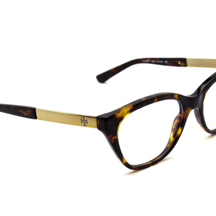 Tory Burch Women's Eyeglasses TY 2059 1519 Tortoise & Gold Cat Eye Frame 51[]18 135