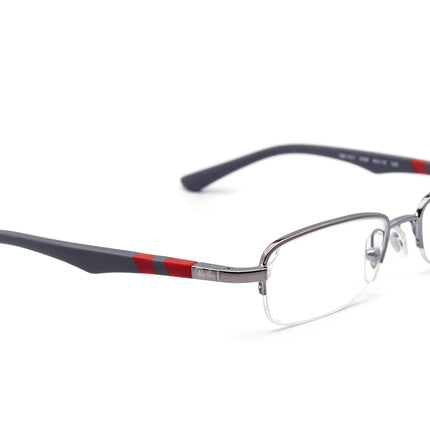 Ray-Ban Kids' Eyeglasses RB 1031 4008 Silver Gray Red Half Rim Frame 45[]15 125