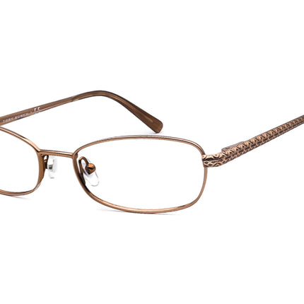 Tory Burch Women's Eyeglasses TY1009 120 Light Brown Oval Metal Frame 51[]17 135