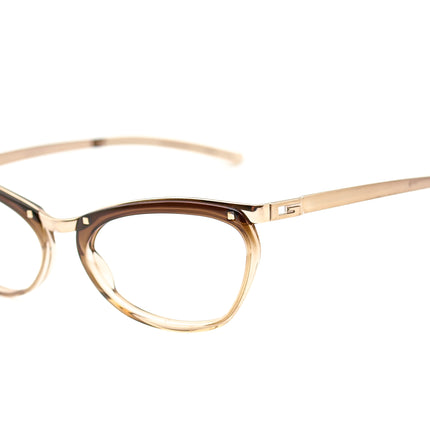 Gucci Women's Sunglasses GG 2704/S MB9 Transparent Brown & Gold Oval Italy 52 mm