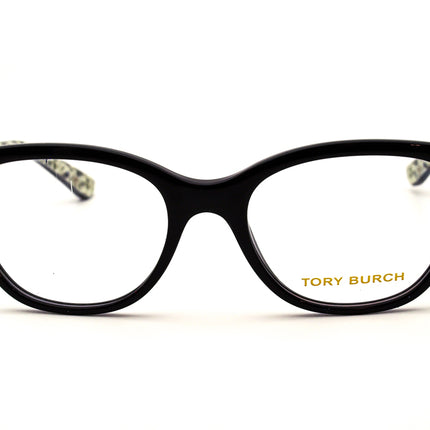 Tory Burch Women's Eyeglasses TY 2059 1265 Black/Gold Cat Eye Frame 51[]18 135