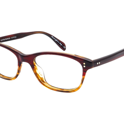 Oliver Peoples Eyeglasses OV 5224 1224 Ashton Bordeaux Brown Horn Rim Frame Italy 50[]17 140
