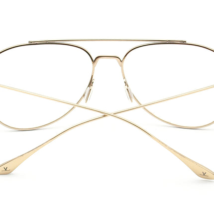 Vuarnet Sunglasses Titanium V11627 0004 Pure Grey Cat. 3 Gold Pilot 58 mm