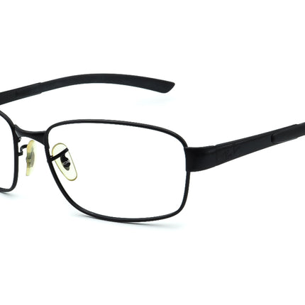 Ray-Ban Sunglasses RB 3413 002 Black Rectangular Metal 59 mm