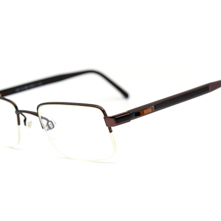Daniel Swarovski Eyeglasses S162 40 6052 Brown/Black Half Rim Frame Austria 51[]21 135