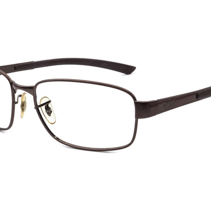 Ray-Ban Men's Sunglasses RB 3413 014 Brown Rectangular Metal 59 mm