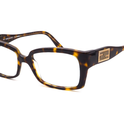Fendi Women's Eyeglasses F851 214 Tortoise/Glitter Rectangular Frame Italy 51[]16 130