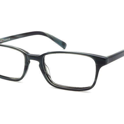 Warby Parker Eyeglasses Hardy 175 Striped Pacific (Blue) Square Frame 51[]18 145