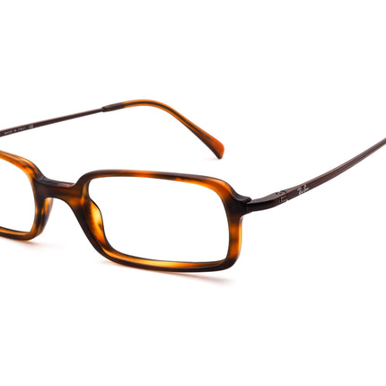 Ray-Ban Small Eyeglasses RB 5048 2144 Tortoise Rectangular Frame Italy 47[]18 135