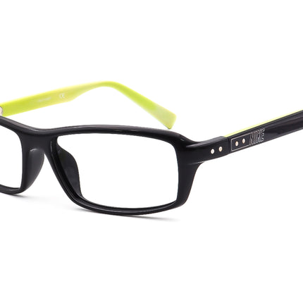 Nike Men's Eyeglasses 7220 010 Black/Navy Blue/ Green Rectangular Frame 54[]15 130