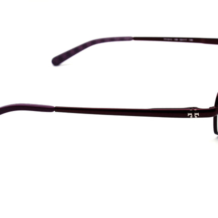 Tory Burch Women's Eyeglasses TY1014 126 Merlot Purple Rectangular Metal Frame 52[]17 135