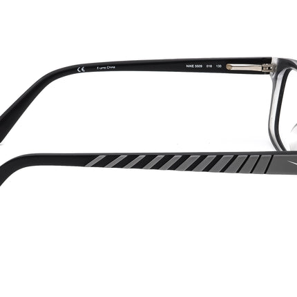 Nike Small Eyeglasses 5509 018 Black/Gray Rectangular Frame 48[]17 130