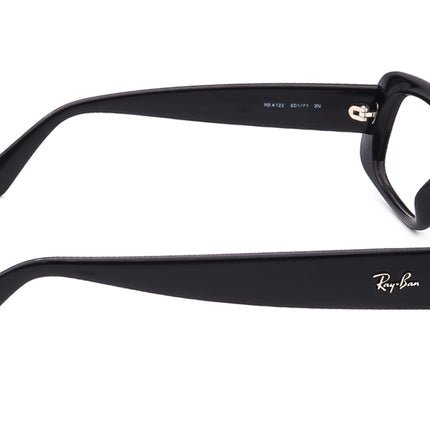 Ray-Ban Women's Sunglasses 4122 601/71 Black Rectangular Italy 50 mm