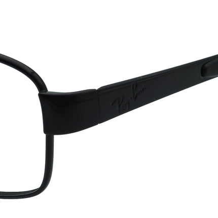 Ray-Ban Sunglasses RB 3413 002 Black Rectangular Metal 59 mm