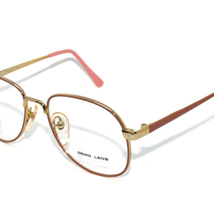 Zimco Women's Eyeglasses Stacey Gold & Rose Pink B-Shape Metal Frame 49[]16 125