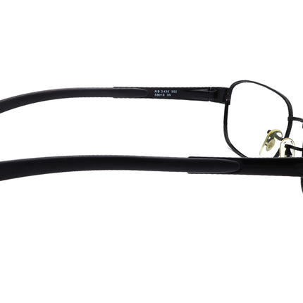Ray-Ban Sunglasses RB 3430 002 Black Rectangular Metal Italy 59 mm