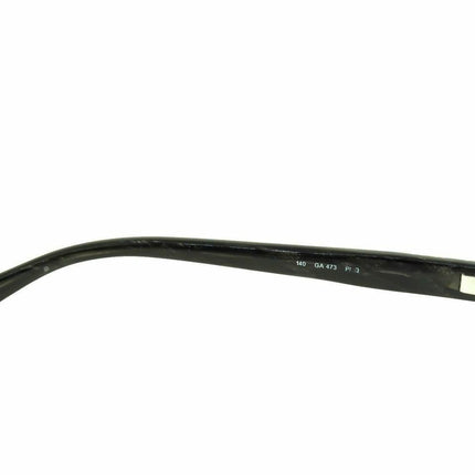 Armani Women's Eyeglasses GA 473 PMQ Black Marble/Silver Rectangular Frame Italy 54[]14 140