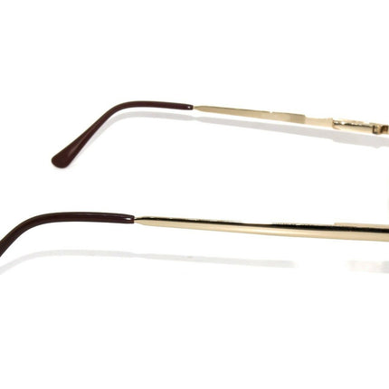 Modern Times Eyeglasses Sarah Demi Amber Demi Gold & Amber Tortoise Oval Metal Frame 52[]18 135