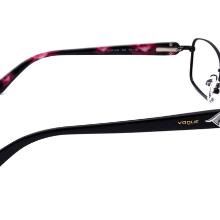 Vogue Women's Eyeglasses VO 3812-B 352 Black Rectangular Frame 53[]16 135