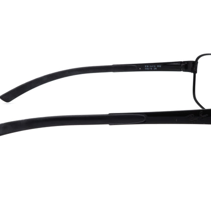 Ray-Ban Sunglasses RB 3413 002 Black Wrap Metal Italy 59 mm