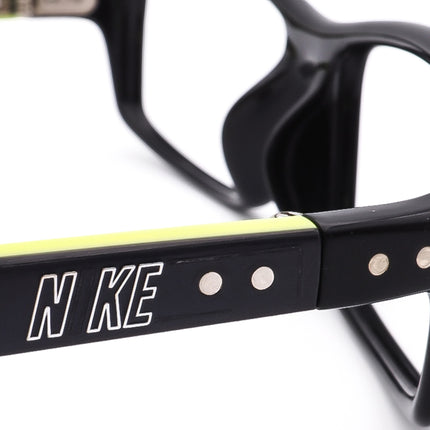 Nike Men's Eyeglasses 7220 010 Black/Navy Blue/ Green Rectangular Frame 54[]15 130