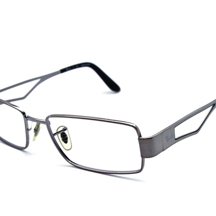 Ray-Ban Men's Eyeglasses RB 6166 2553 Gray Rectangular Metal Frame 52[]17 135