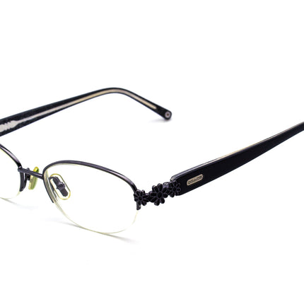 Coach Women's Eyeglasses Lorena 1007 Dark Gunmetal Half Rim Frame 50[]17 130