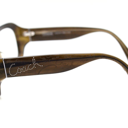 Coach Women's Sunglasses Kierstin S802 Olive Olive Brown Square 55 mm