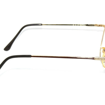 Enrico Biaggi Eyeglasses EB-45 R.G.P Brown Brown & Gold Square Metal Frame Korea 53[]16 140
