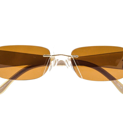 Silhouette Eyeglasses 7599 20 6051 Gold/Honey Rimless Frame Austria 54[]19 140