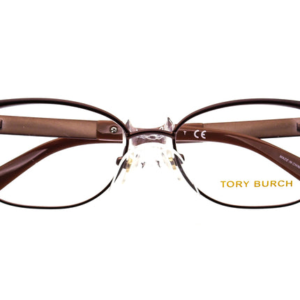 Tory Burch Women's Eyeglasses TY 1046 3141 Satin Bronze B-Shape Frame 52[]16 135