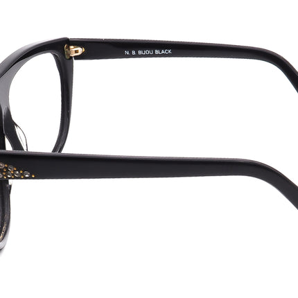 Nino Balli by Classic Women's Sunglasses N.B. Bijou Black Oversized France 62 mm