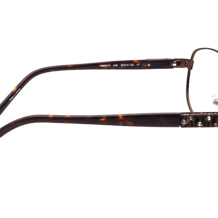 Genuine Swarovski Crystal Women's Sunglasses HD0304X 49E Tortoise with Rhinestones Aviator 60 mm