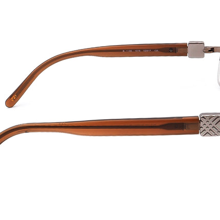 Burberry Women's Eyeglasses B 1146 1016 Brown Half Rim Frame Italy 52[]17 135