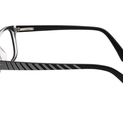 Nike Small Eyeglasses 5509 018 Black/Gray Rectangular Frame 48[]17 130