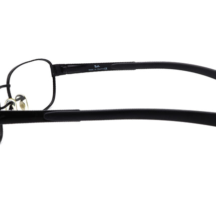 Ray-Ban Sunglasses RB 3430 002 Black Rectangular Metal Italy 59 mm