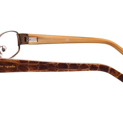 Kate Spade Women's Eyeglasses Fatima 0UJ6 Brown Rectangular Frame 53[]16 135