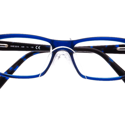 Nike Eyeglasses 5518 428 Blue Rectangular Frame 49[]15 130