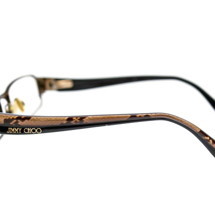 Jimmy Choo Eyeglasses Brown Rectangular Frame 51[]17 135
