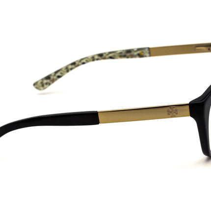 Tory Burch Women's Eyeglasses TY 2059 1265 Black/Gold Cat Eye Frame 51[]18 135